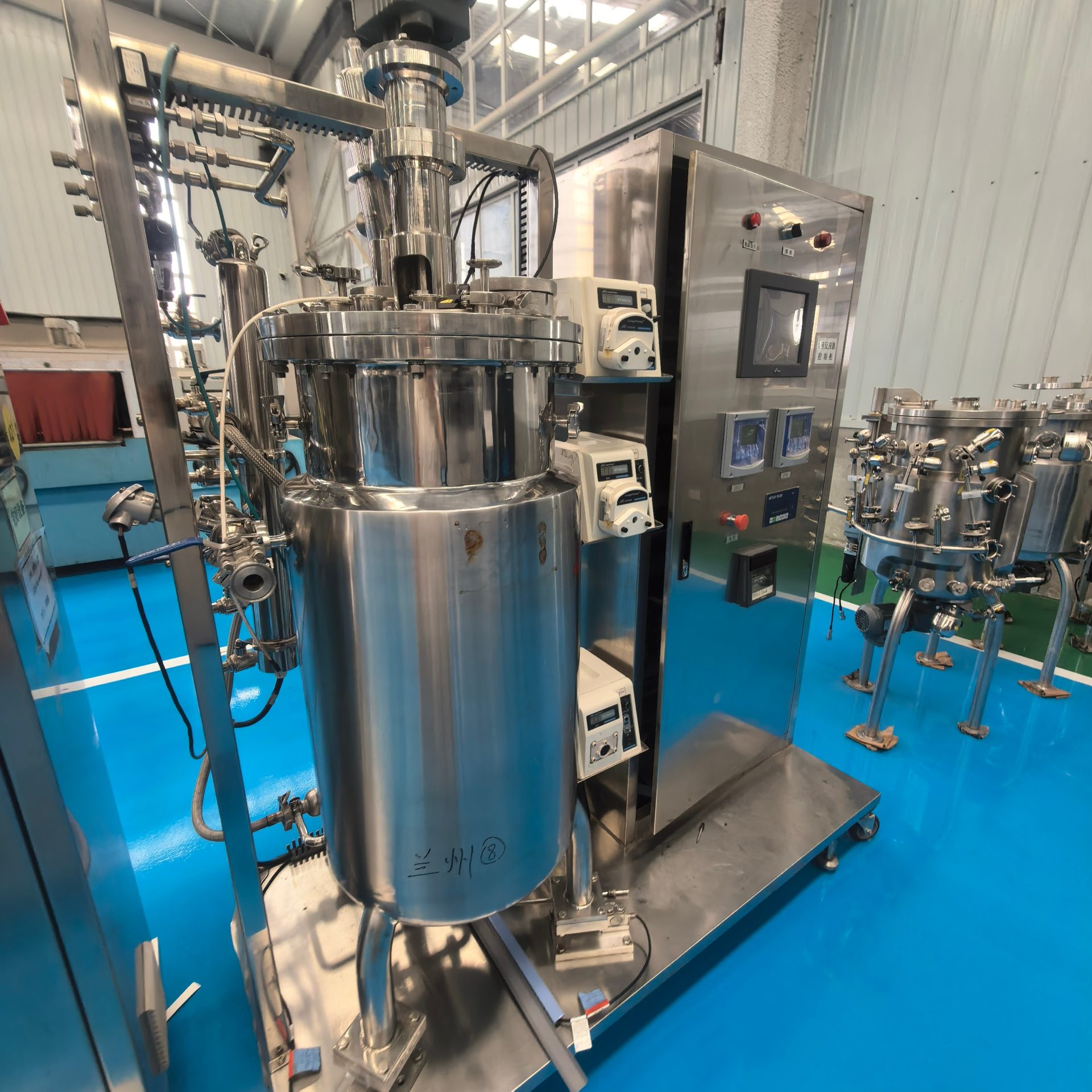 120 升机械搅拌生物反应器 高校科研益生菌抗生素工艺放大无菌发酵机组 - 缩略图3
