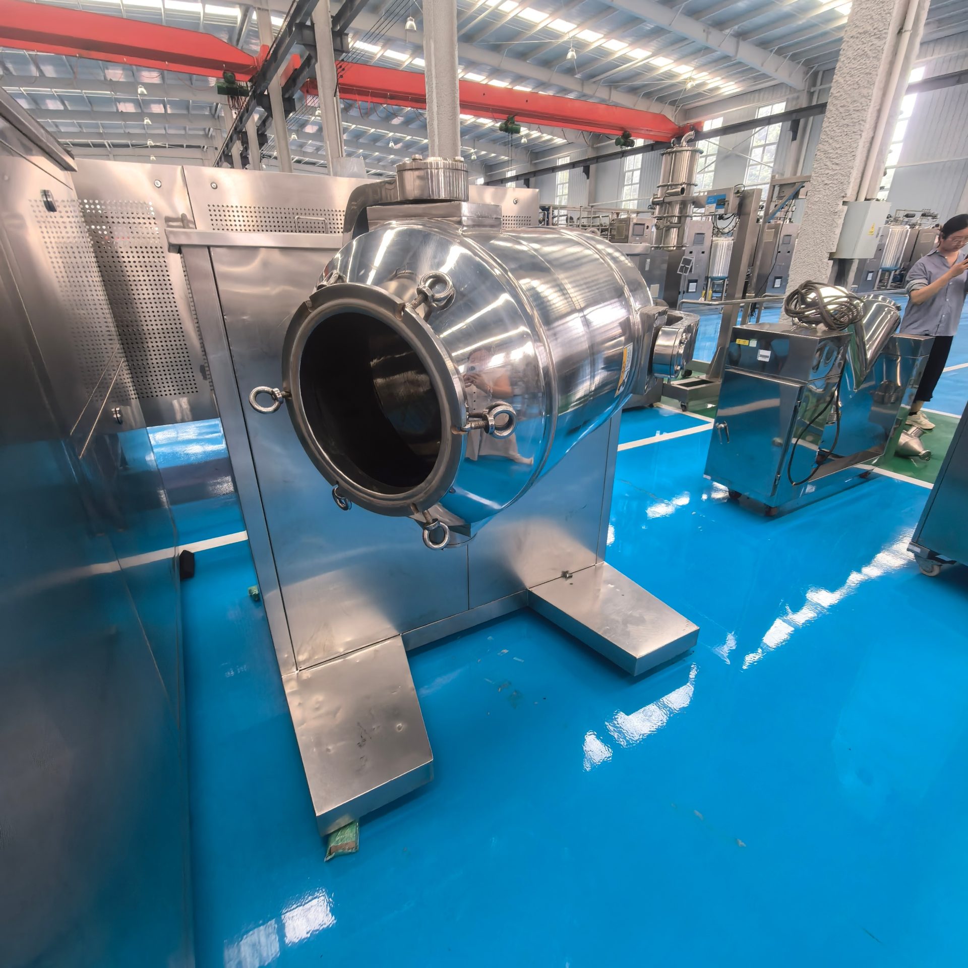 SYH 三维运动混合机 316 不锈钢制药中药粉微丸高均匀度多向粉体混料设备 - 缩略图2