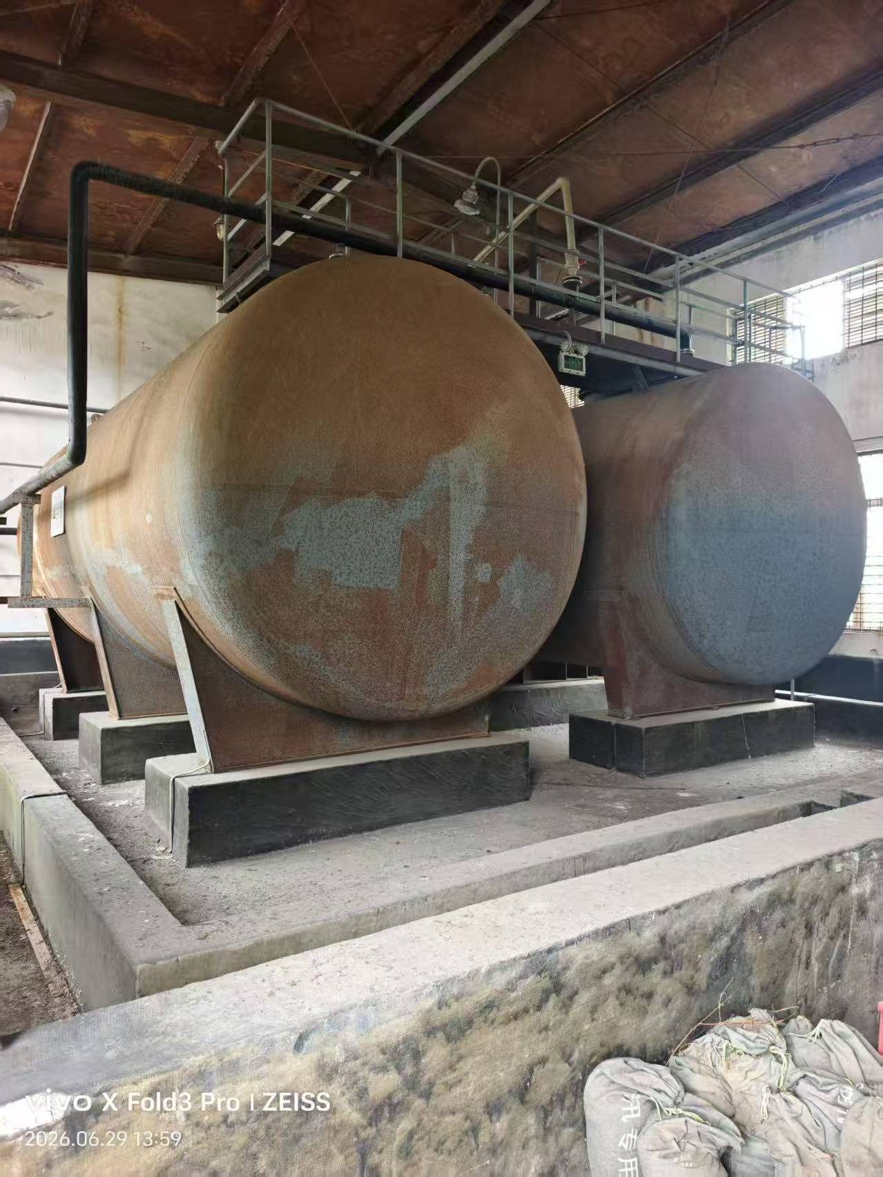 50立方&sup3;钢衬塑储罐