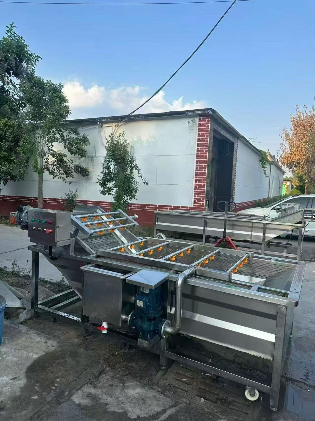 梁山舒克机械设备｜精品二手气泡清洗机 果蔬水产加工清洗设备