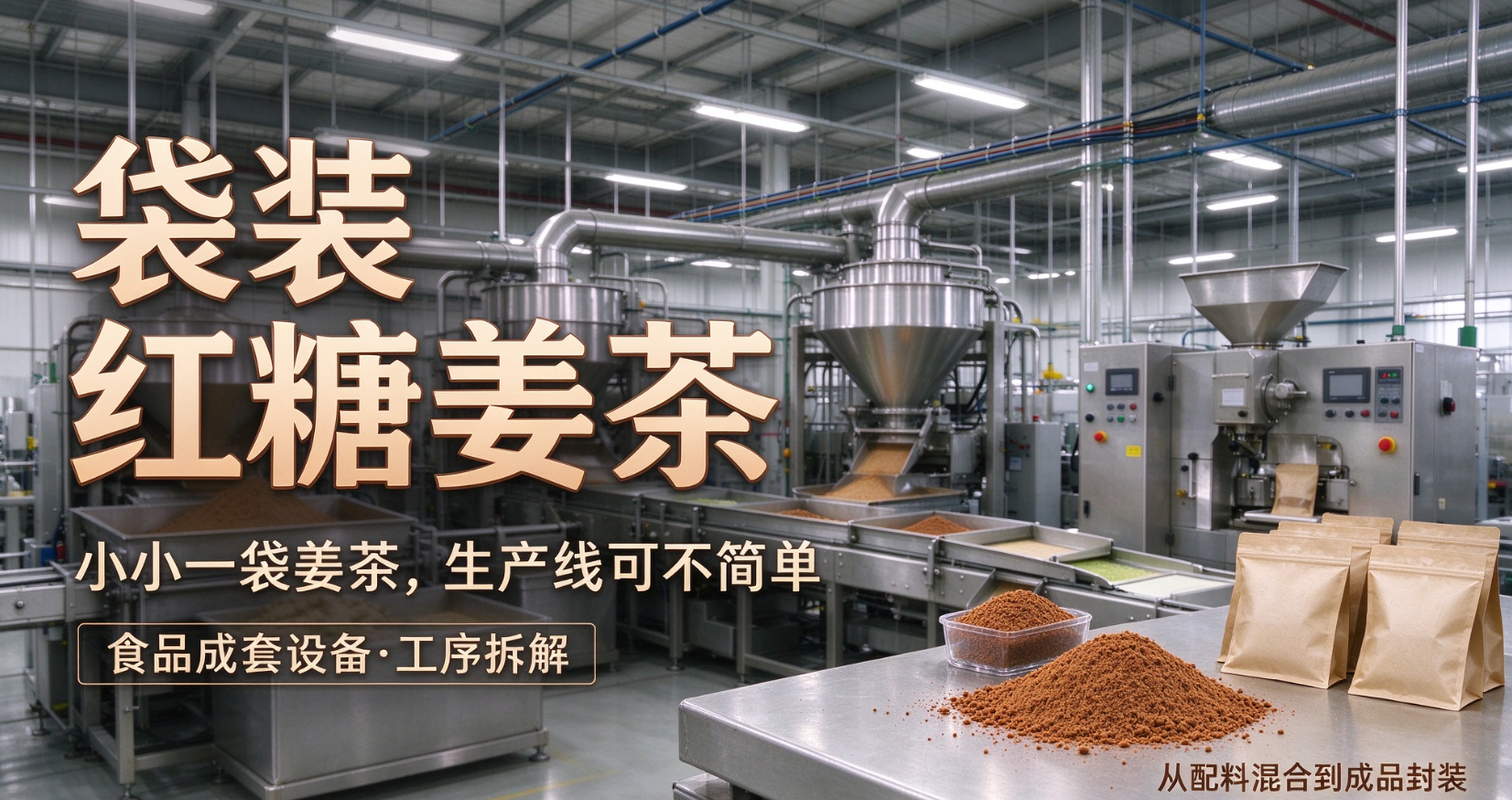 袋装红糖姜茶｜小小一袋姜茶，生产线可不简单