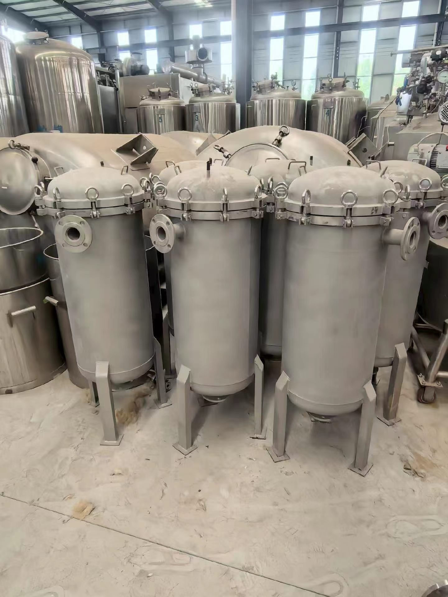 现货304不锈钢多袋式过滤器｜工业布袋过滤机 - 缩略图2