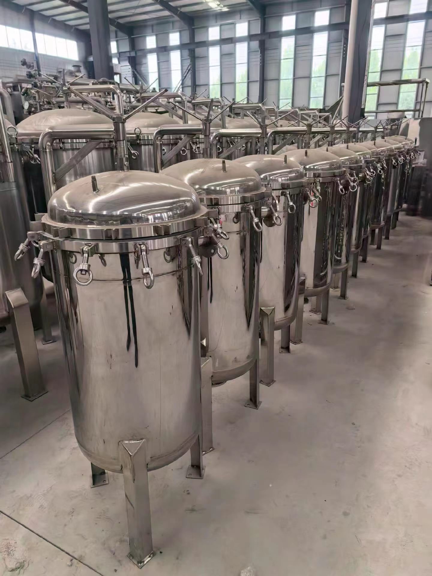 现货304不锈钢多袋式过滤器｜工业布袋过滤机 - 缩略图8