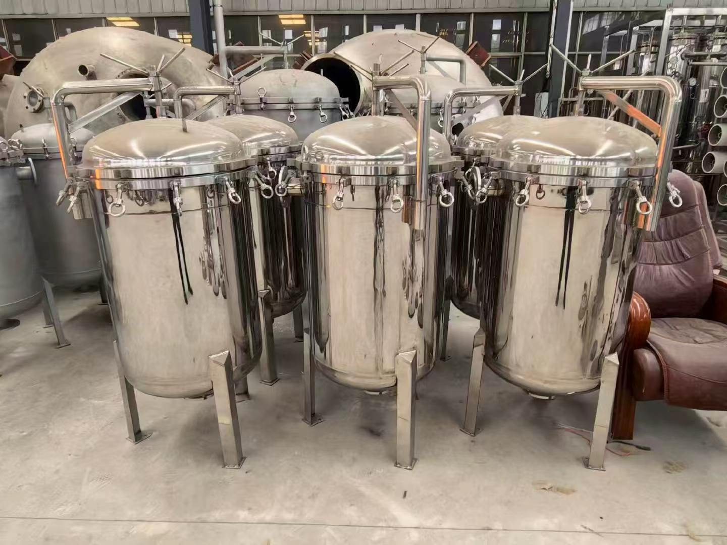 现货304不锈钢多袋式过滤器｜工业布袋过滤机 - 缩略图4