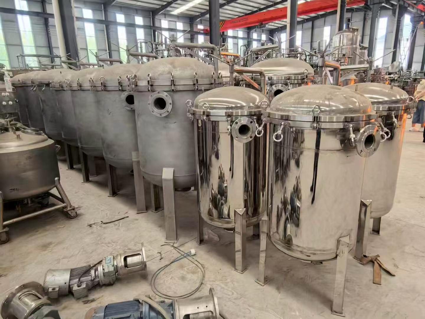 现货304不锈钢多袋式过滤器｜工业布袋过滤机