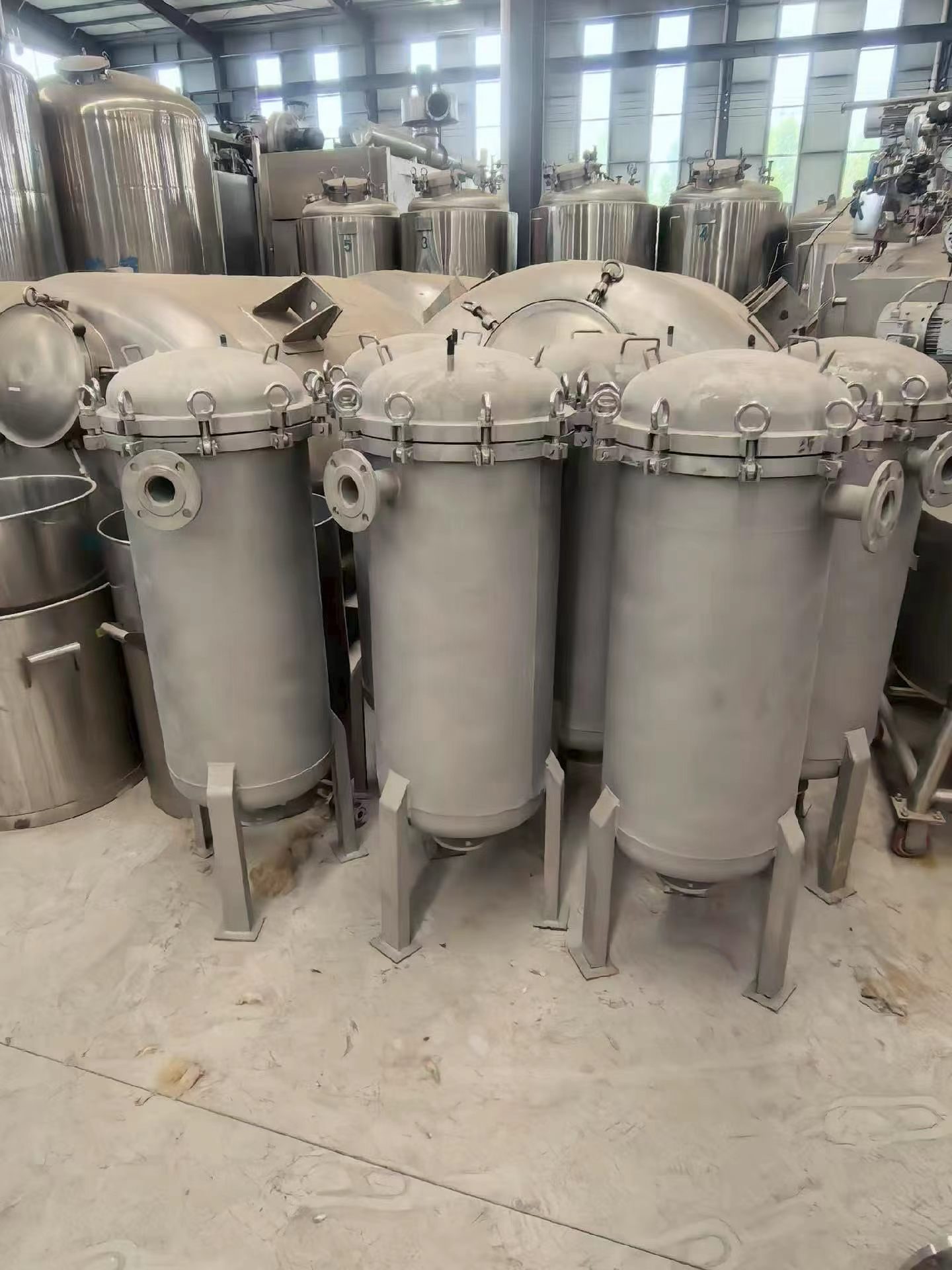 现货304不锈钢多袋式过滤器｜工业布袋过滤机 - 缩略图3