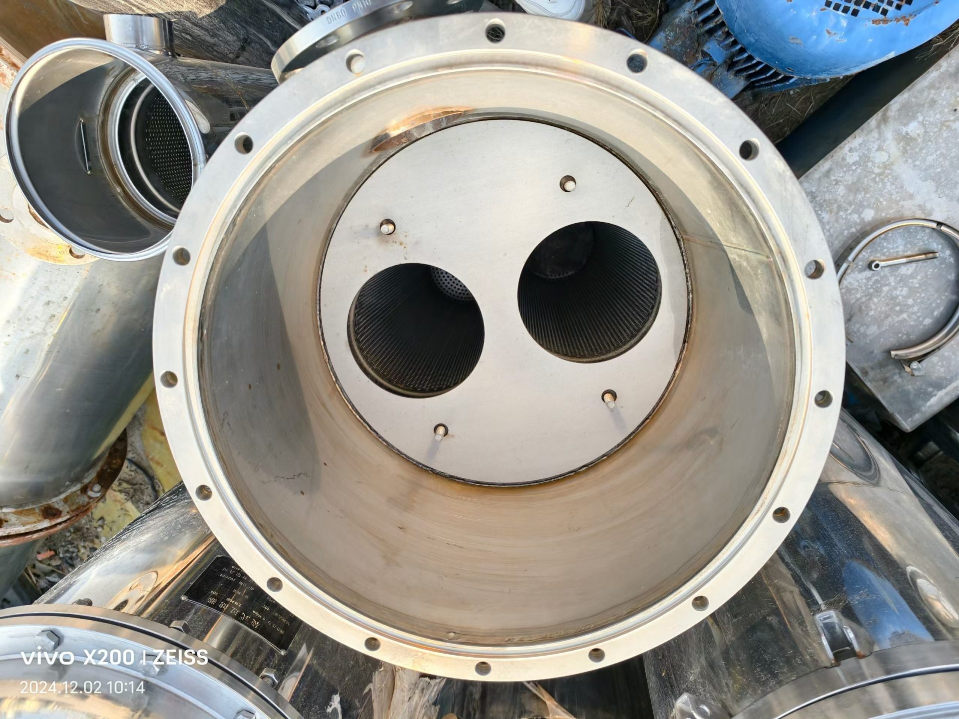 现货二手南阳远阳&phi;400不锈钢2袋式过滤器，304材质 - 缩略图6
