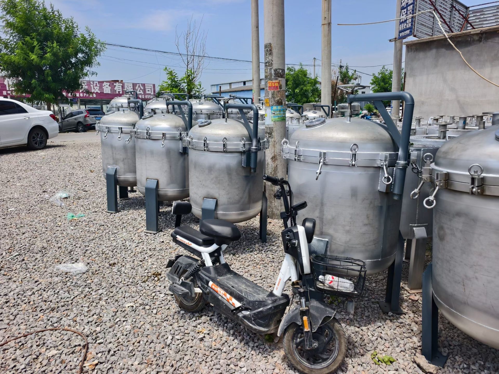 现货二手南阳远阳&phi;400不锈钢2袋式过滤器，304材质
