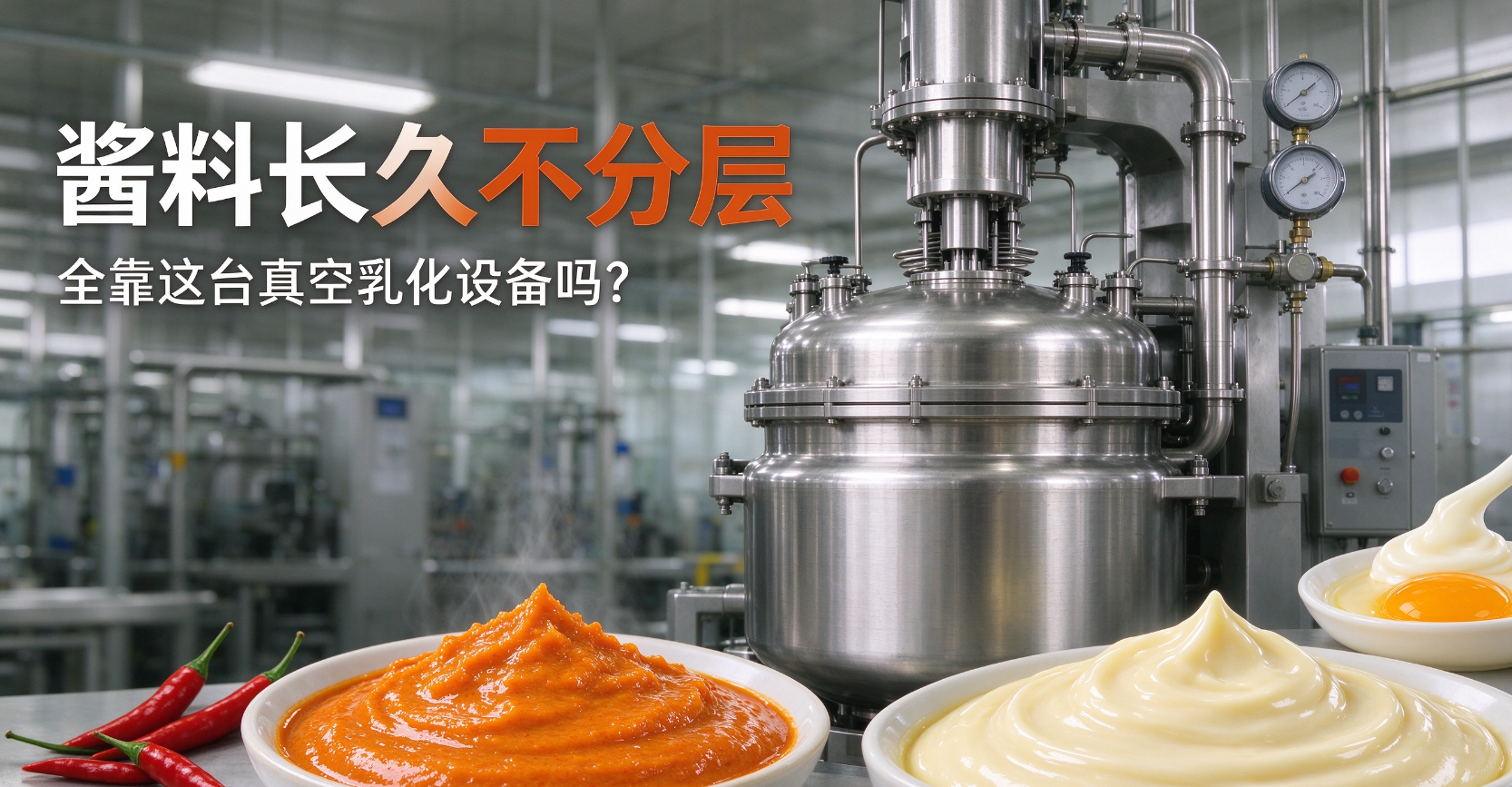 酱料长久不分层，全靠这台真空乳化设备吗？