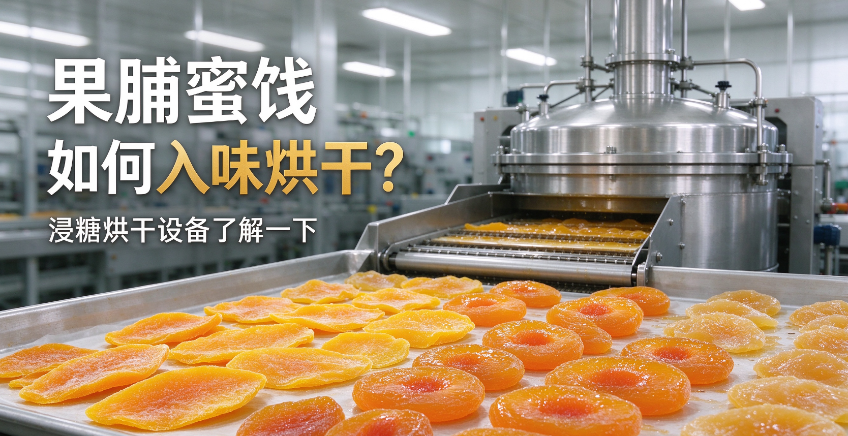 果脯蜜饯如何入味烘干？浸糖烘干设备了解一下