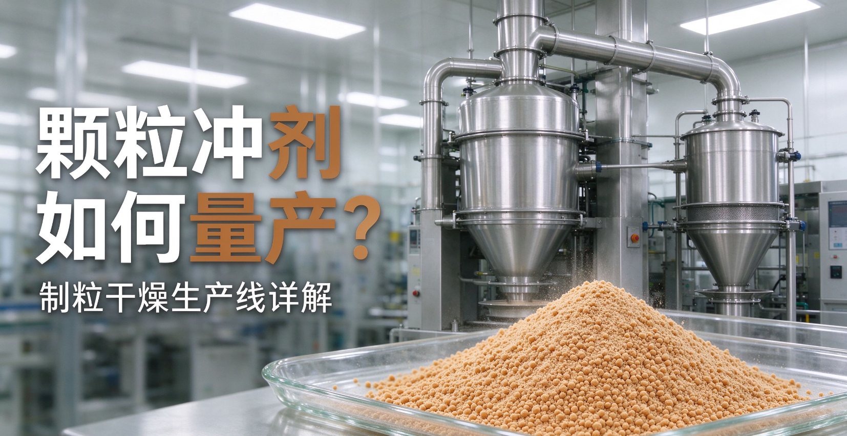 大家有没有好奇过，速溶颗粒冲剂大小均匀，是怎么工业化生产的？