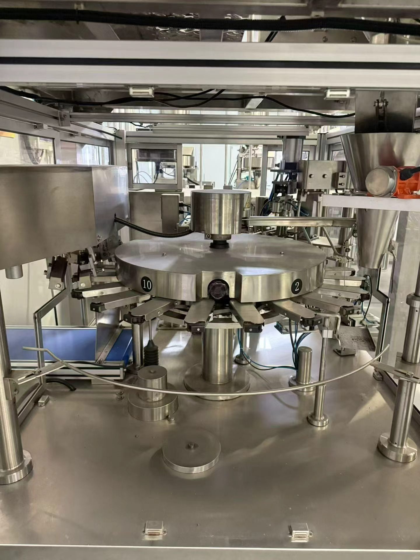 二手给袋式包装机整套生产线 10头组合秤 提升机 金属检测机 食品全自动包装设备 - 缩略图3