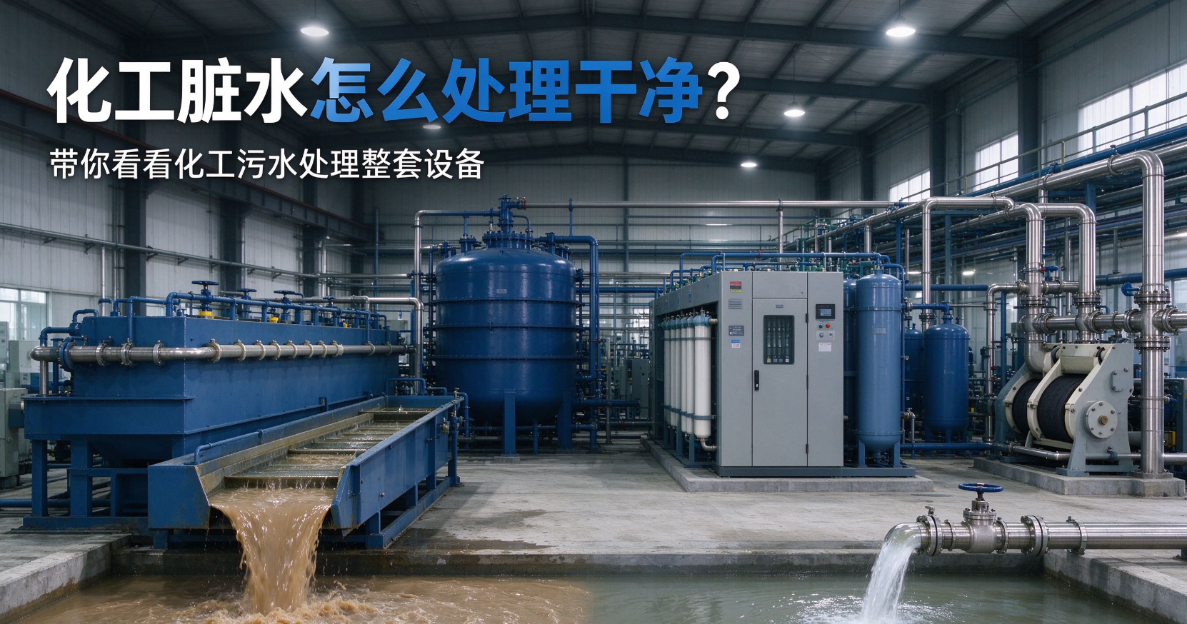 化工脏水怎么处理干净？带你看看化工污水处理整套设备