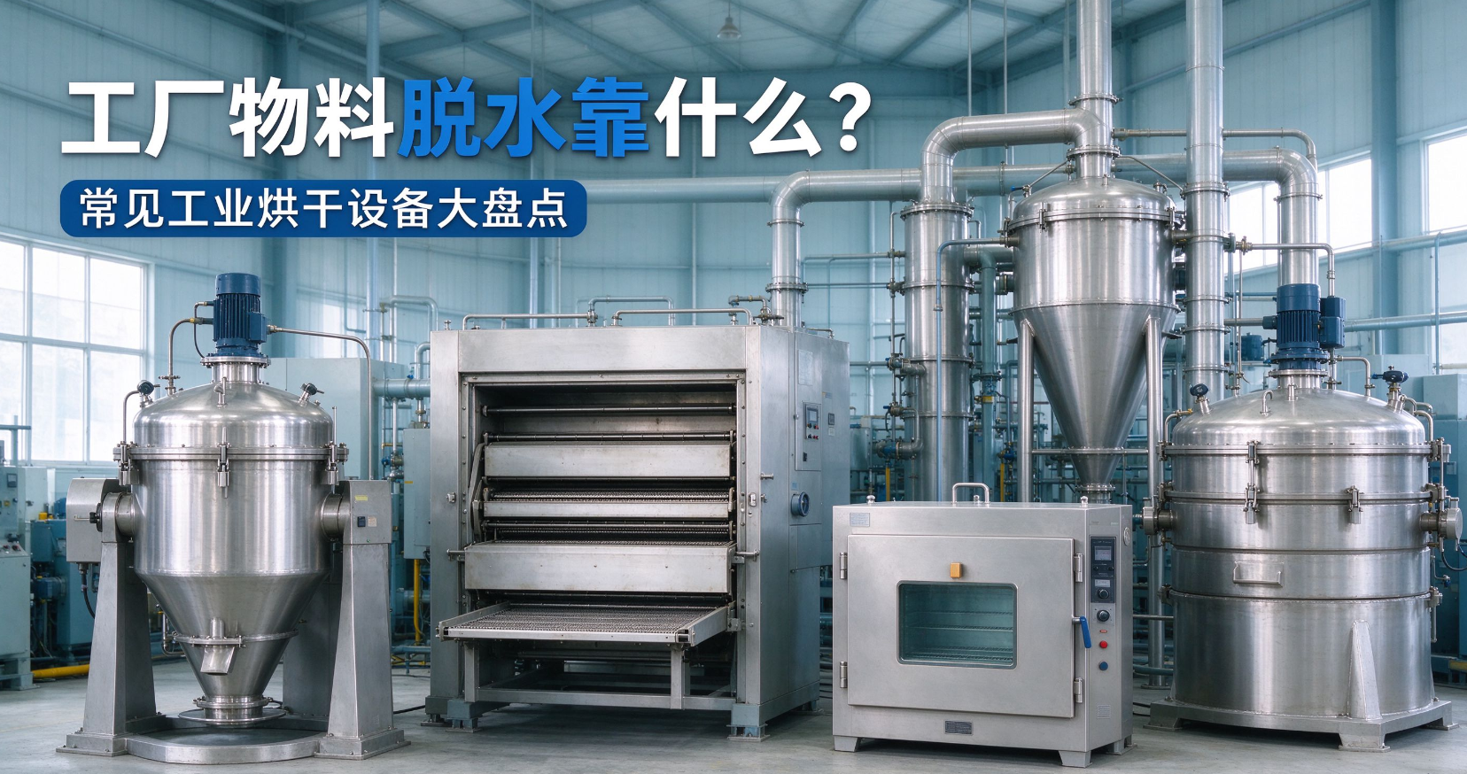 工厂物料脱水靠什么？常见工业烘干设备大盘点