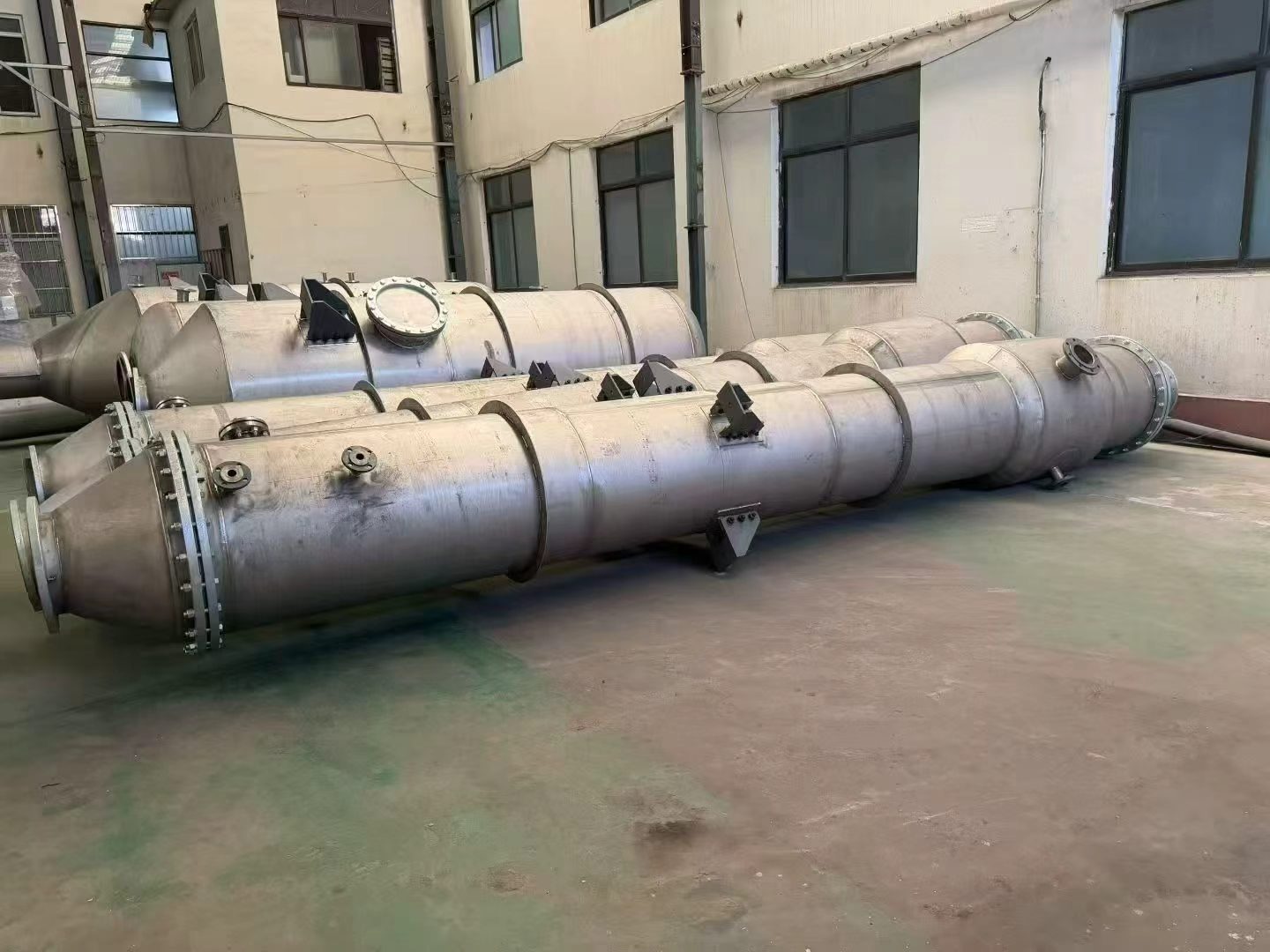 二手钛材三效强制循环蒸发结晶器 120㎡每效 TA2钛材 含盐废水浓缩结晶设备 - 缩略图7